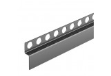 Listwa spadkowa Balneo podłogowa czołowa 130 cm - Gun Metal