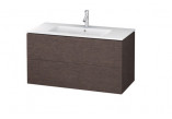 Шкафчик для раковины Duravit L-Cube, подвесной 820 x 481 mm - белая, благородный блеск