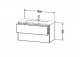 Шкафчик для раковины Duravit L-Cube, подвесной 820 x 481 mm - белая, благородный блеск