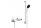 Смеситель для душа с термостатом Grohe Grohtherm 800, скрытая, с набором для душа, хром
