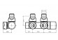 Комплект вентилей Zehnder typ P (вариант правосторонний), для подключения środkowego 50 mm, регулирующий, z możliwością подсоединения głowicy termostatycznej (M30x1,5 mm) - цвет z palety Zehnder