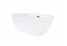 Ванна свободностоящая Corsan Olvena 150x75 cm - белая, клапан klik-klak Grafit / GunMetal
