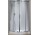 Душевая кабина Novellini Lunes r полукруглая 80 cm с 2 раздвижными шторками, profil хром, стекло прозрачное