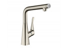 Смеситель кухонный Hansgrohe Metris Select M71, однорычажный 320, 1jet - нержавеющая сталь finish