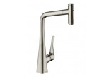 Смеситель кухонный Hansgrohe Metris Select M71, однорычажный 320, 1jet - нержавеющая сталь finish