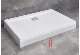 Панель для поддона prostokątnego Radaway Argos D 120 cm алюминий - белая