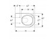 Раковина wc Geberit Acanto подвесной 53x35 cm, унитаз, скрытый mocowania, TurboFlush, с плёнкой KeraTect - белая