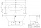 Ванна прямоугольная Villeroy & Boch OBERON 2.0, 180x80, Weiss Alpin