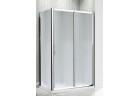 Двери раздвижные Novellini Lunes 2P 150-156 cm, профиль серебряный, стекло прозрачное