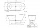 Ванна свободностоящая Villeroy&Boch Theano, 175x75cm, Quaryl - weiss alpin
