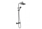Душевой комплект Hansgrohe Vernis Shape 230 1jet EcoSmart с термостатом - чёрный матовый