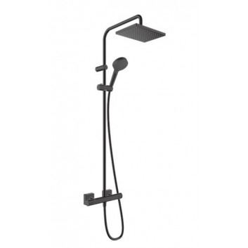 Душевой комплект 250 1jet EcoSmart z ShowerTablet 350, Hansgrohe Rainfinity - Чёрный Матовый
