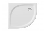 Поддон Ravak Elipso Pro Flat полукруглый 80x80 cm - белый