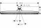 Верхний душ/ Душевая лейка Hansgrohe Croma Ø 220 mm z przgubem kulowym DN15