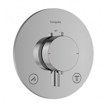 PYTAJ O RABAT ! Смеситель термостатическая Hansgrohe Ecostat S, скрытая с запорным вентилем, внешний элемент 1-odbiornik