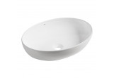 Раковина керамическая Laveo Desna 51,5x39,5 cm накладная, без отверстия na baterie - белая