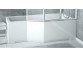 Ванна асимметрическая левая Besco Integra 150x75cm + шторки 3-skrzydłowy, белая