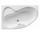Ванна акриловая Ravak Rosa II асимметричная 150x105 cm, вариант левосторонний - белая