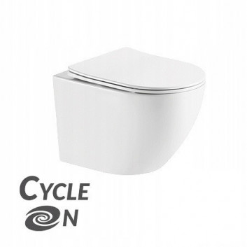 Раковина керамическая Laveo Kvadrato 47x36 cm накладная, без отверстия na baterie - белая