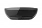 Ванна свободностоящая Besco Xara 160x75 cm овальная Carbon Grey, maskownica чёрный matt