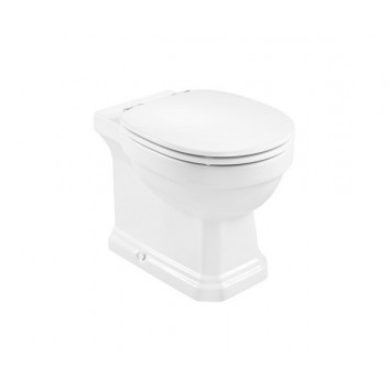 Раковина WC Roca Carmen Rimless do kompaktu 67x37cm перелив двойной, Superglaze, белый