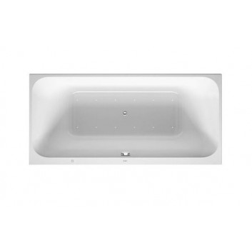 Ванна с гидромассажем Duravit Starck 200x100 cm, wariant hydromasażu Air-System - белая