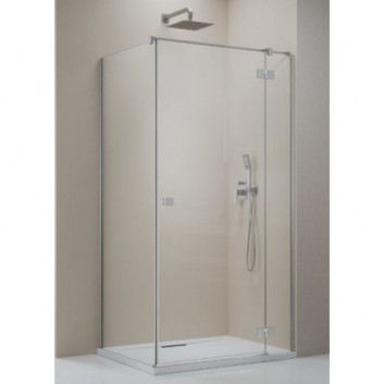 Боковая стенка S1 70 Radaway Essenza New Black KDJ 66.7-68.2-200cm, profil чёрный, стекло бесцветное