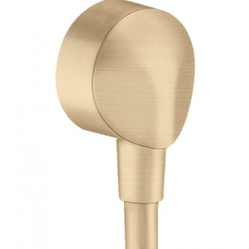 Przyłącze węża Hansgrohe FixFit E, bez zaworu zwrotnego, brąz szczotkowany