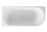 Ванна свободностоящая Besco Zoya 170x80cm, правая, акриловая, белая - maskownica syfonu i przelewu белая