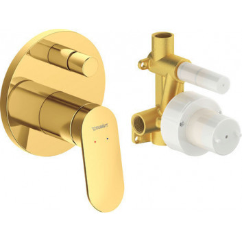 Смеситель для душа Duravit Wave скрытая - золото polerowane