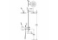 Набор душевого смесителя Tres Therm-box, termostatycznej, монтажной 2-drożnej - золотой cava