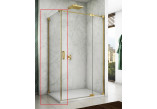 Двери для душа SanSwiss Cadura CA13 левые, 90x200 cm, одностворчатые со встроенными элементами w linii - стекло прозрачные, profil золотой