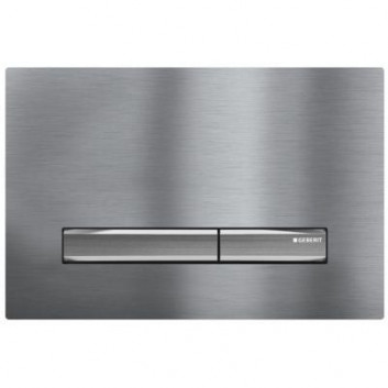 Кнопка Geberit Sigma 10 смывной фронтальный для смывных бачков скрытого монтажа UP320 - хром/хром мат./хром