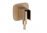 Przyłącze wody Hansgrohe FixFit Q, с рычагом душевым, золотой optyczny полированный