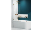 Шторки на ванну Radaway Essenza Pro Brushed Gold PNJ II, стекло бесцветное, 80x150cm, profil золотой szczotkowany