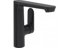Смеситель для раковины HansaGenesis с боковым рычагом mieszacza, напольный, однорычажный - чёрный мат.