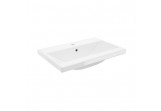 Раковина с тумбой Defra Go 60, прямоугольная 61x41 cm, с отверстием na baterie, z переливом - белая