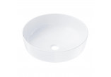 Накладная раковина okrągłaCorsan 400x400x160mm с заглушкой klik-klak хром, белая