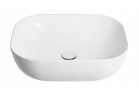 Накладная раковина Corsan Mono прямоугольная 46x32x14 cm с заглушкой klik-klak белыйm