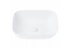Накладная раковина Corsan Mono прямоугольная 50x40x14,5 cm с заглушкой klik-klak белыйm