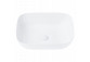 Накладная раковина Corsan Mono прямоугольная 46x32x14 cm с заглушкой klik-klak белыйm
