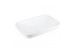 Накладная раковина Corsan Intero прямоугольная 53x33,5x17 cm с заглушкой klik-klak белыйm