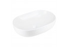 Накладная раковина Corsan Olvena овальная 60x40x15 cm с заглушкой klik-klak белыйm
