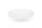 Накладная раковина Corsan Olvena овальная 60x40x15 cm с заглушкой klik-klak белыйm