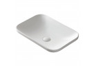 Встраиваемая раковина Corsan Intero прямоугольная 60x37x14,5 cm с заглушкой klik-klak белыйm