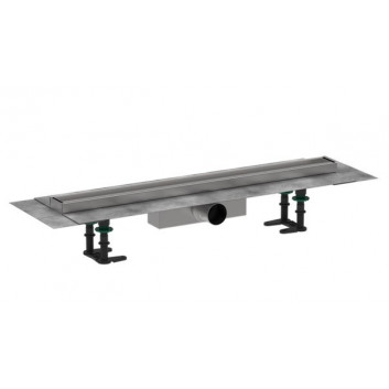 Внешний элемент odpływu Hansgrohe RainDrain Flex, 80 cm, монтаж przy ścianie - чёрный мат.