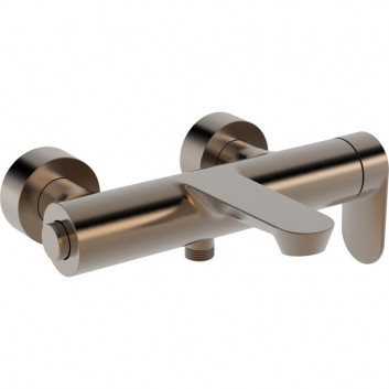 Смеситель ванна/душ HansaGenesis, однорычажный, настенная установка - хромированная сталь