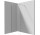 Перегородка для душа Deante Prozma walk-in 80x195 cm - стекло прозрачные, profil хромированная сталь