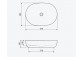 Накладная раковина, Excellent Actima Filina 2.0, 63x42cm, без перелива, белый
