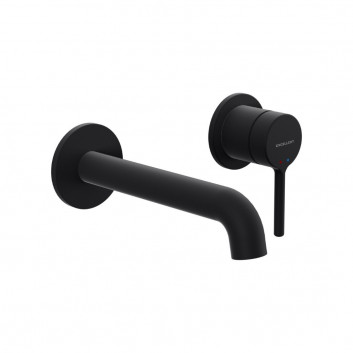 Однорычажный, скрытая смеситель для раковины Excellent Keira - чёрная